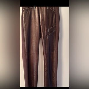Danier Brown Leather Pants